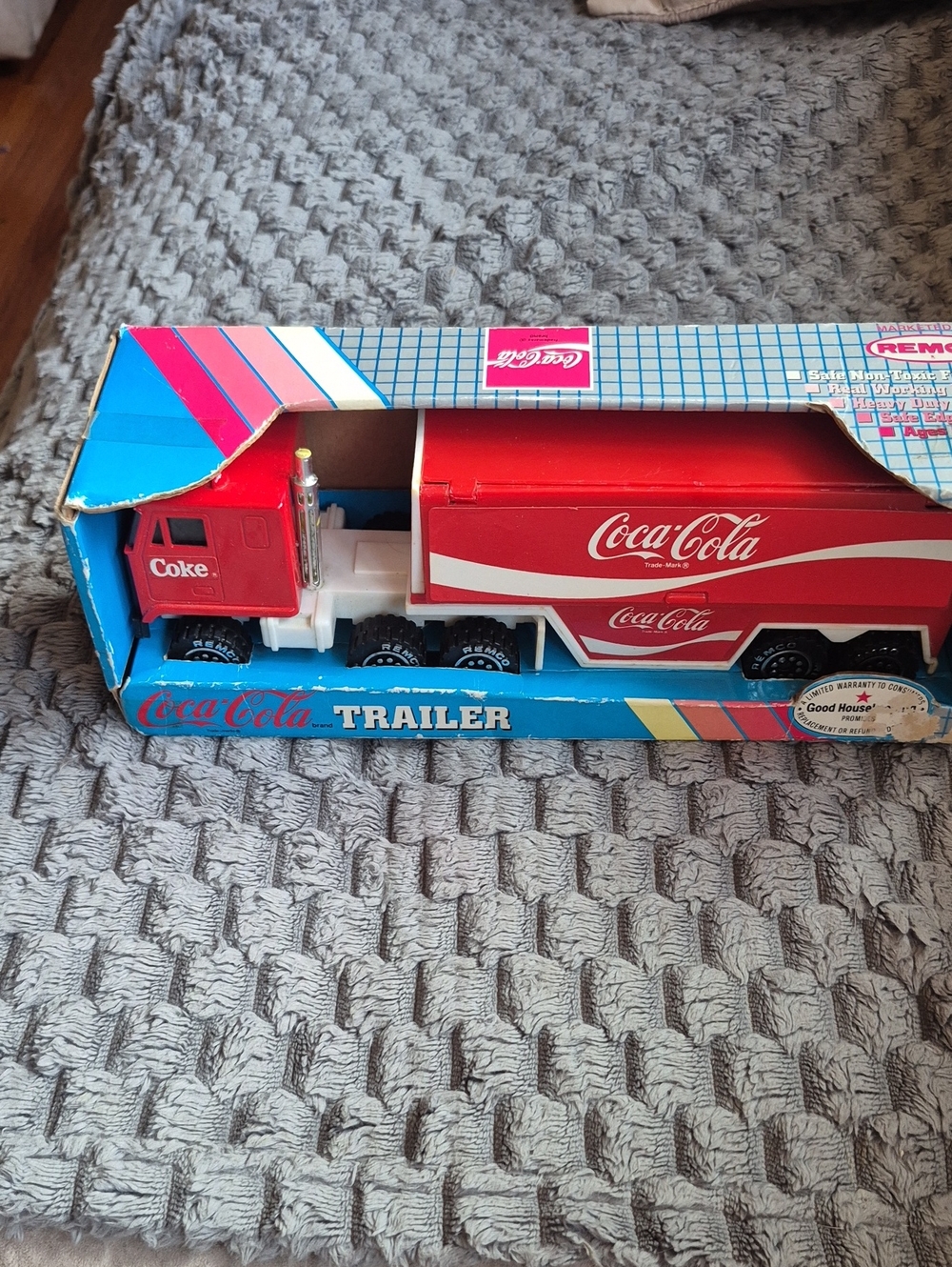 Coca-Cola Red Toy Trailer Truck for Kids